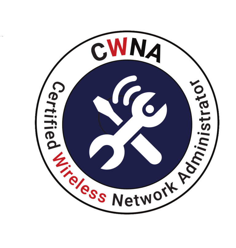 CWNA Certified Wireless Network Administrator certification passed.